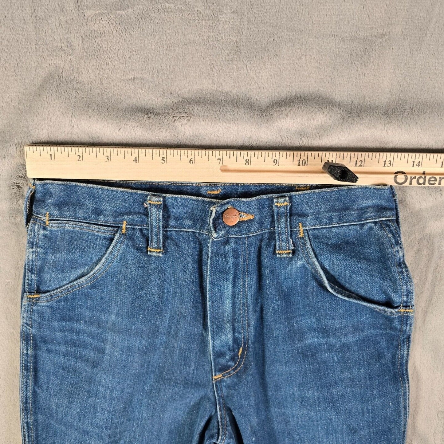 Vintage 1979 Mens Wrangler No Fault Denim Student Fit Jeans (26x31)