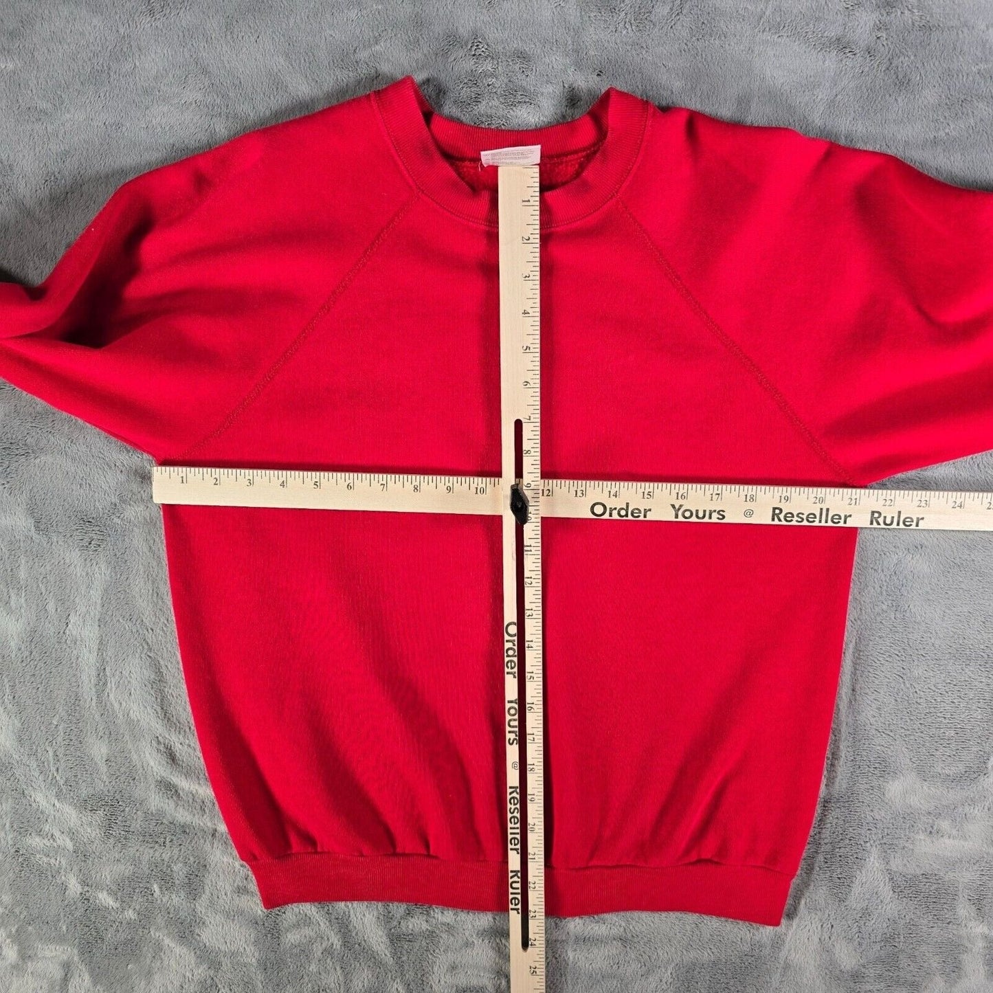 Vintage 1990s Tultex Maximum Sweats Blank Red Raglan Sleeve Sweatshirt (S)