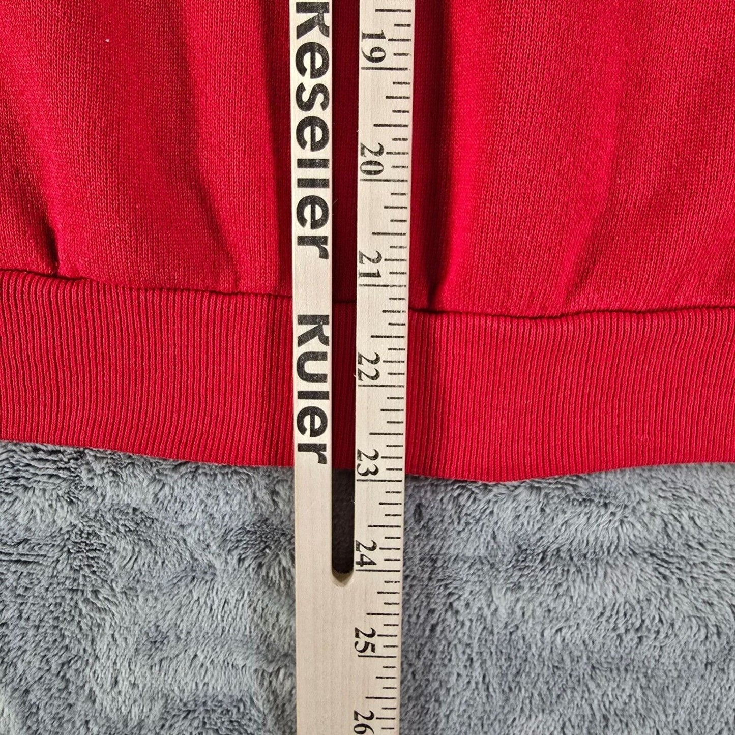 Vintage 1990s Tultex Maximum Sweats Blank Red Raglan Sleeve Sweatshirt (S)