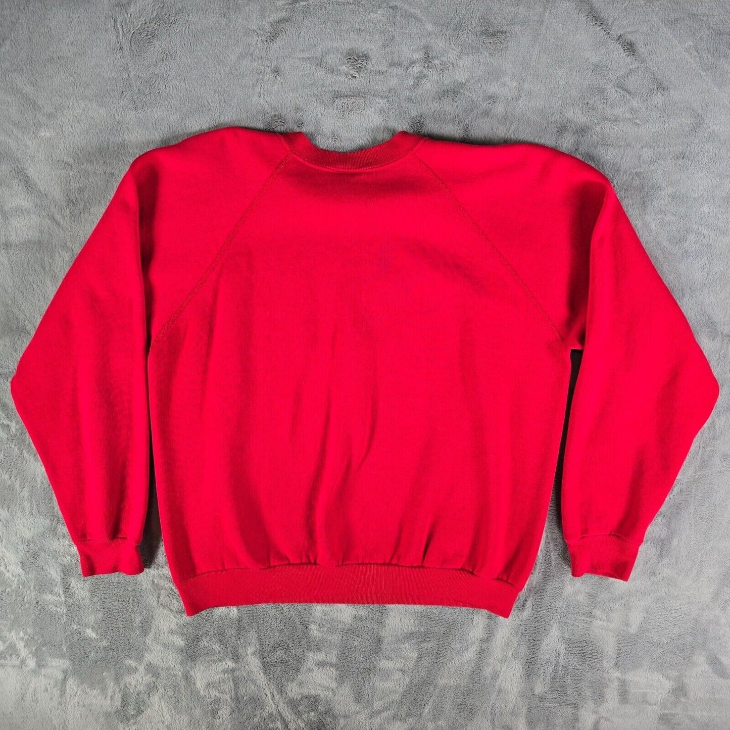 Vintage 1990s Tultex Maximum Sweats Blank Red Raglan Sleeve Sweatshirt (S)