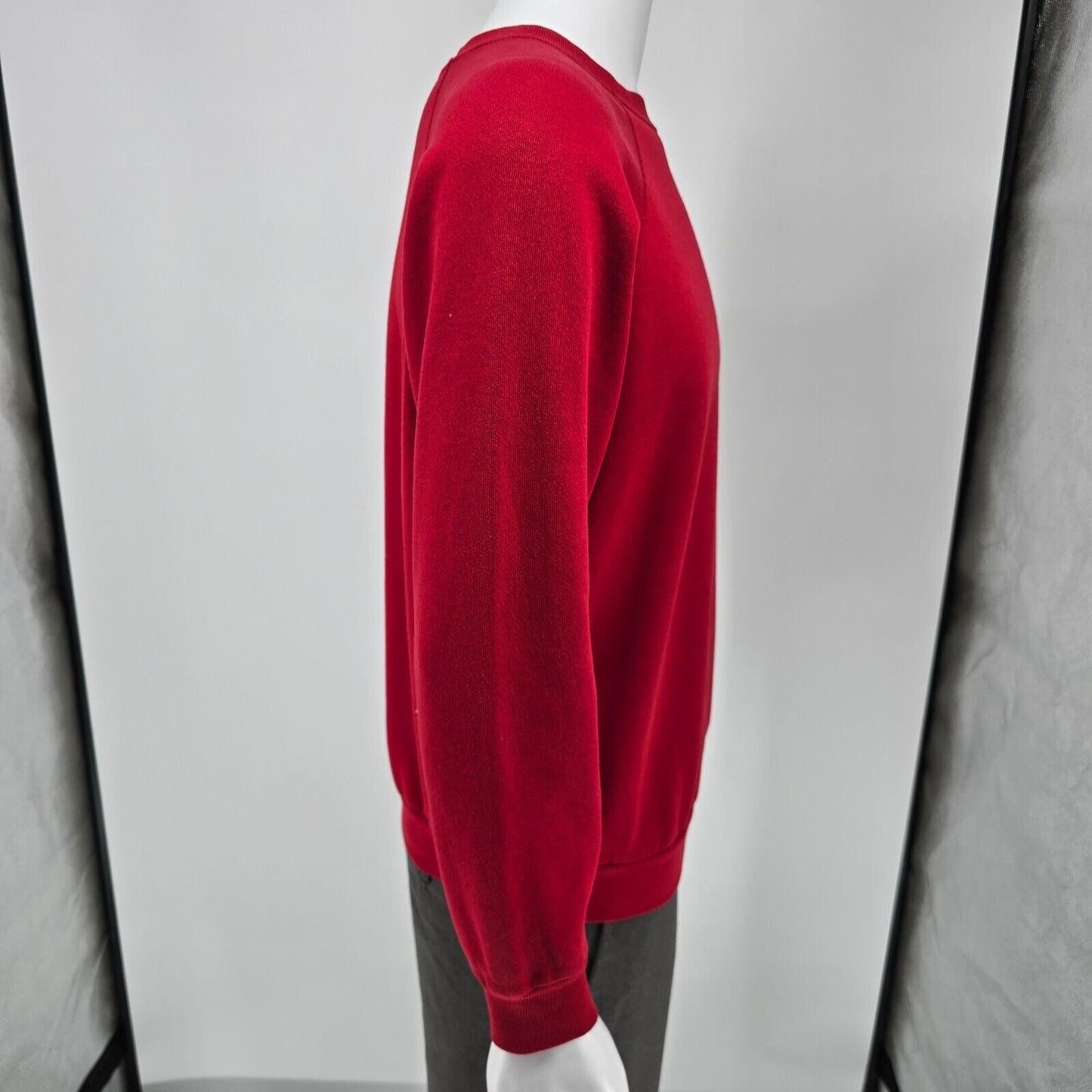 Vintage 1990s Tultex Maximum Sweats Blank Red Raglan Sleeve Sweatshirt (S)