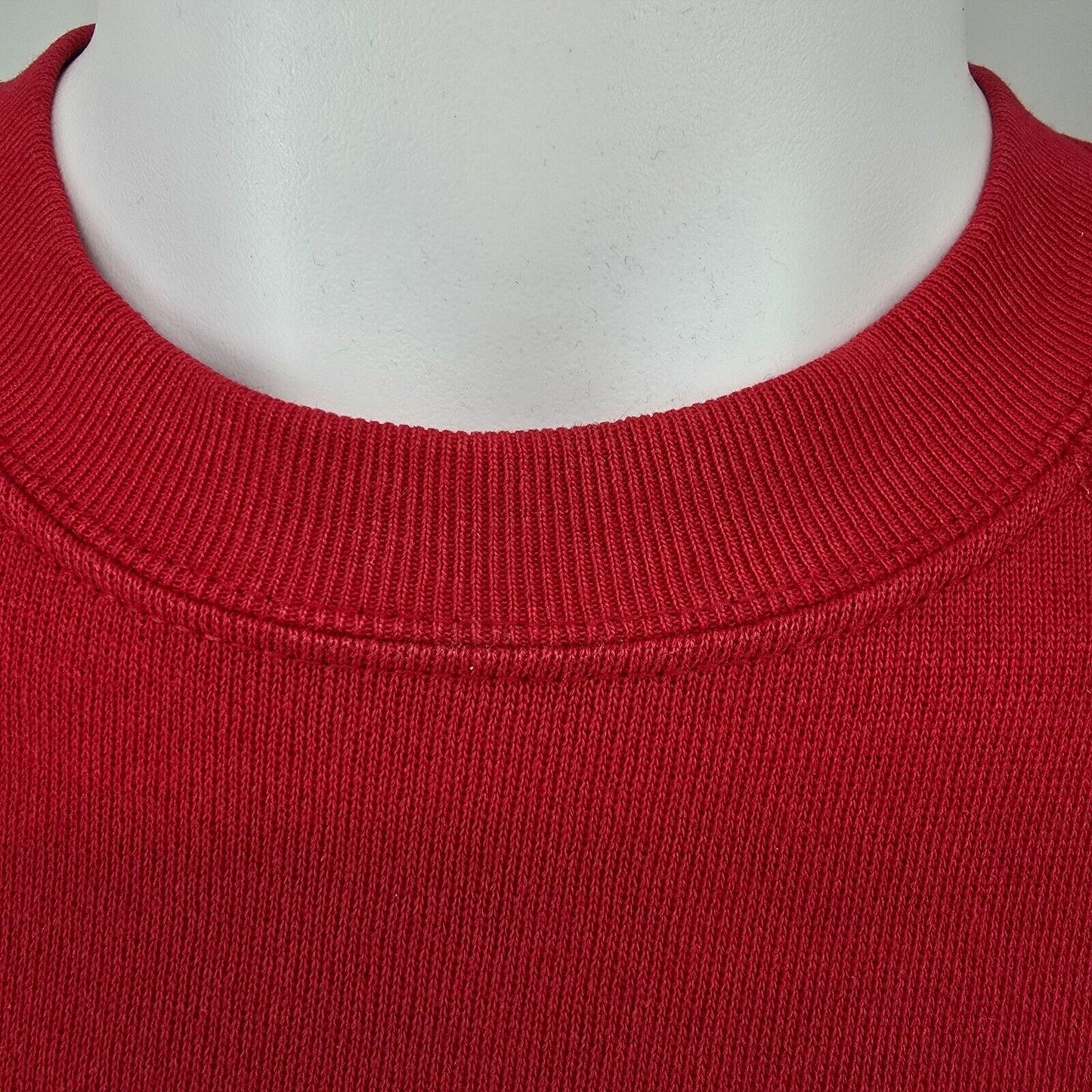 Vintage 1990s Tultex Maximum Sweats Blank Red Raglan Sleeve Sweatshirt (S)