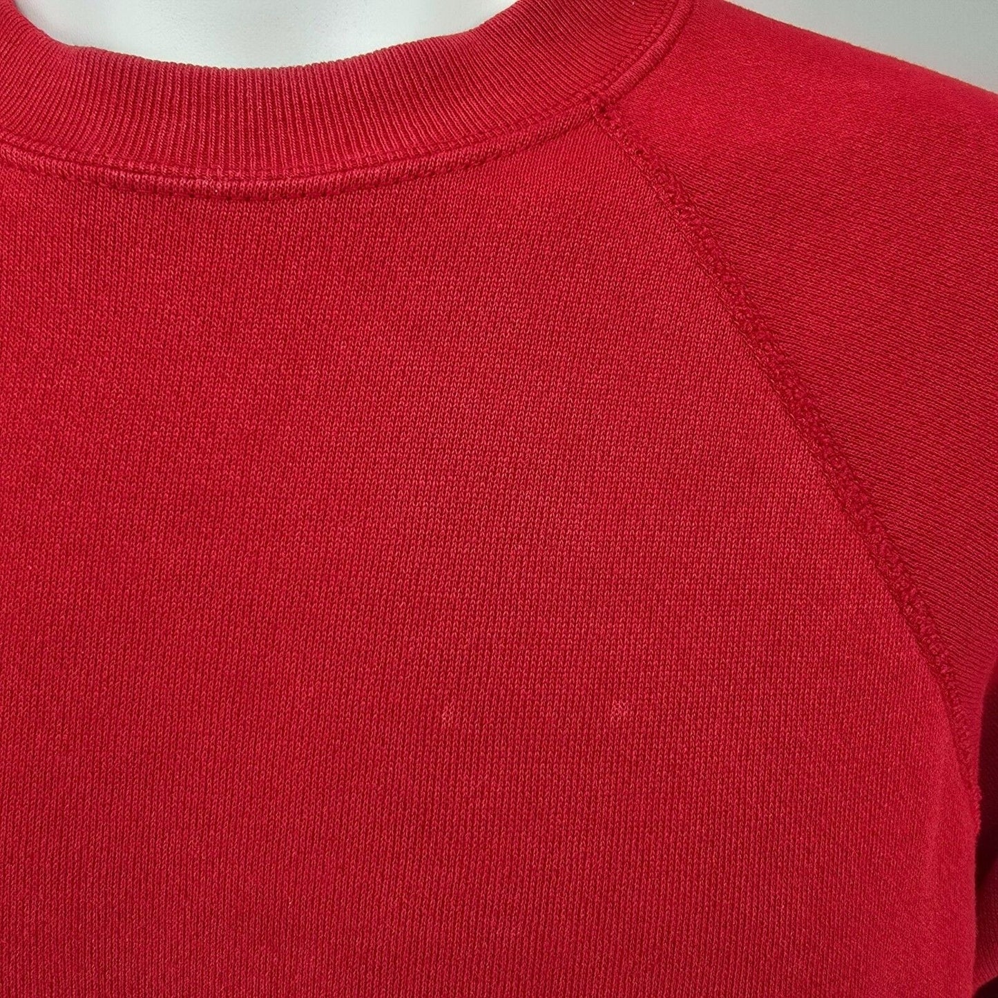 Vintage 1990s Tultex Maximum Sweats Blank Red Raglan Sleeve Sweatshirt (S)