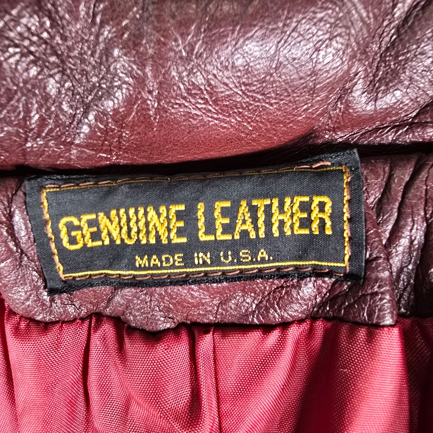Vintage 1970s Unbranded Women's Burgundy Leather Belted Trench Coat (XS)