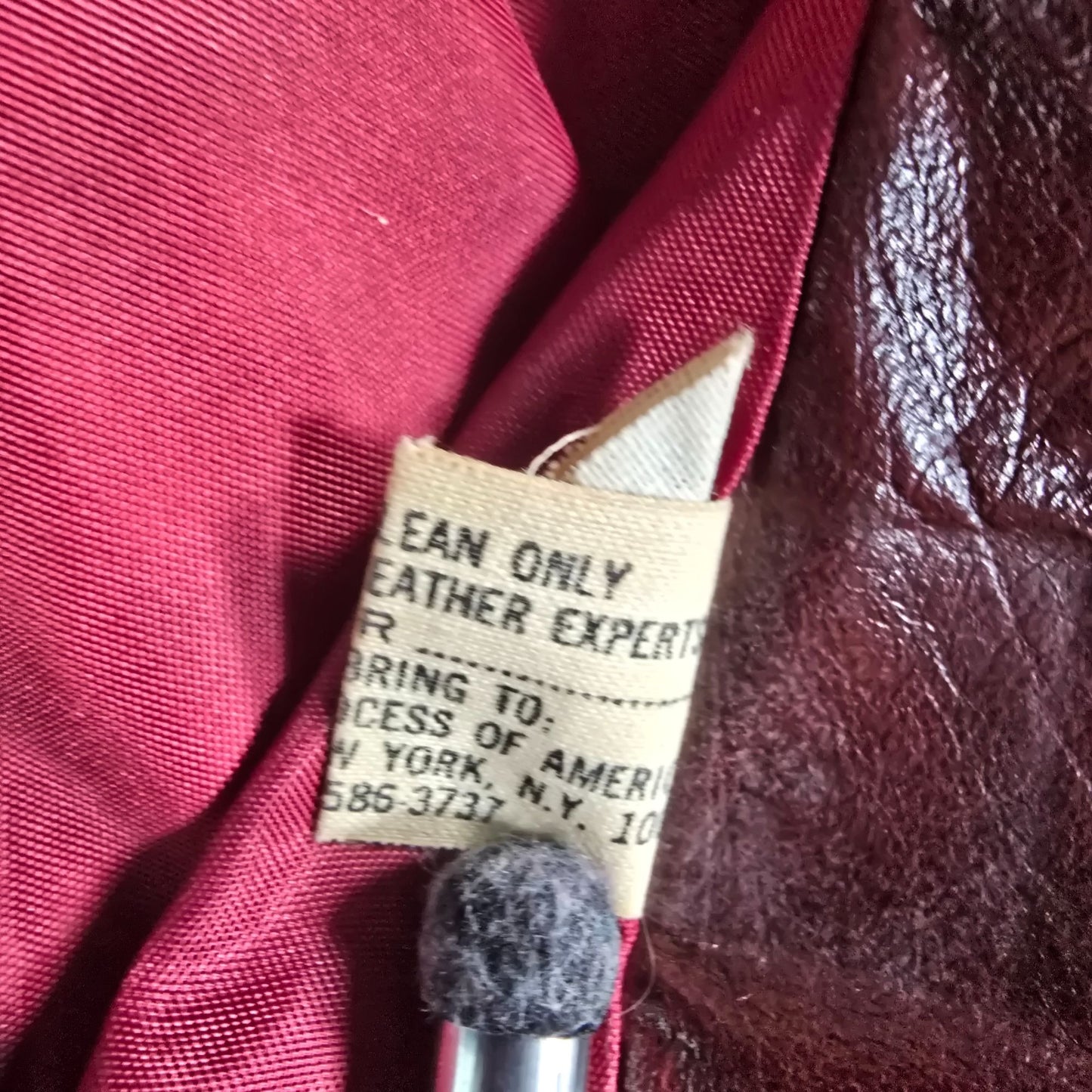 Vintage 1970s Unbranded Women's Burgundy Leather Belted Trench Coat (XS)