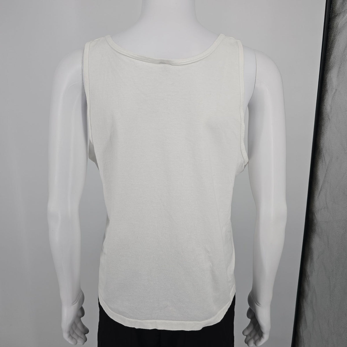 Vintage 1990s Fruit of the Loom White Air Force Cropped Fit Tank Top (XL)
