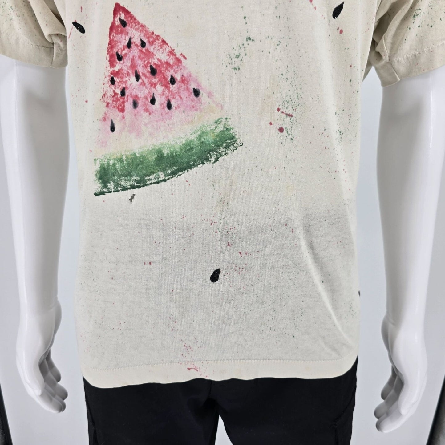 Vintage 1990s Screen Stars Best Watermelon Print Single Stitch T-Shirt (L/XL)
