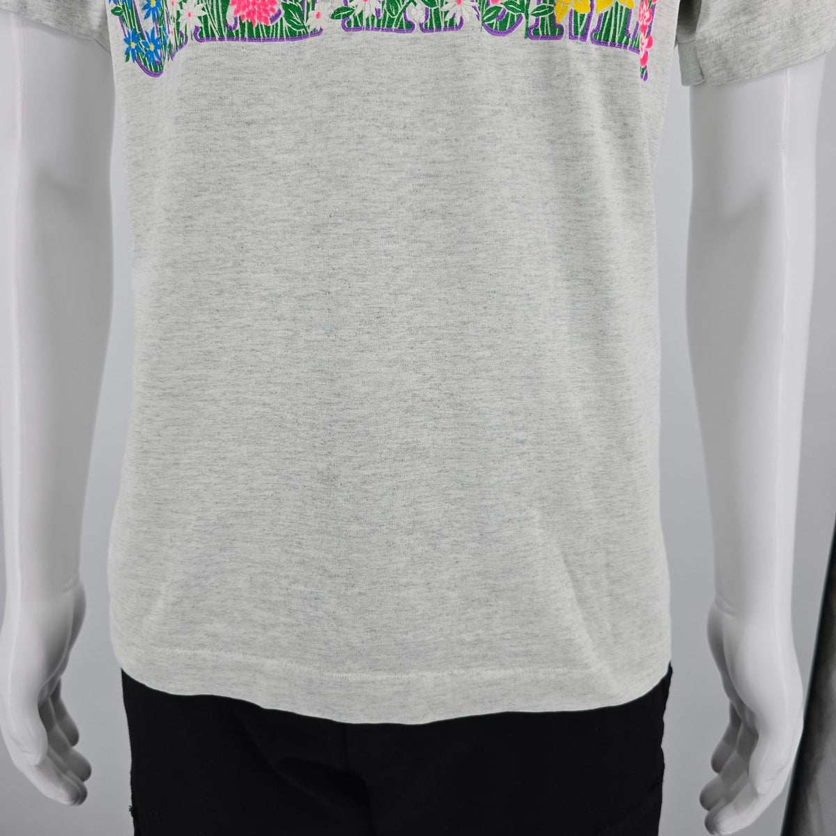 Vintage 1990s Fruit of the Loom Oklahoma Floral Butterfly Souvenir T-Shirt (M/L)