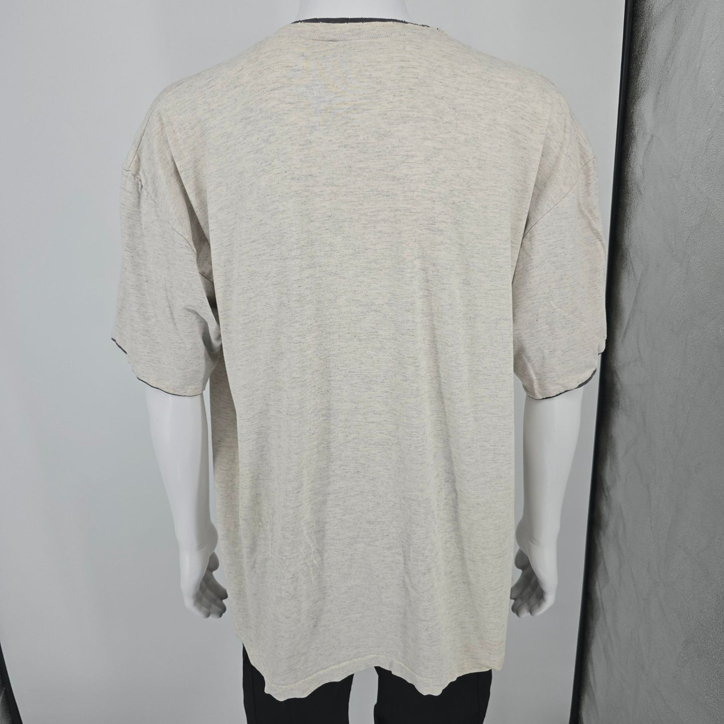Distressed Vintage 1990s Tee Jays "Penwiper" Embroidered Dalmatian T-Shirt (XXL)