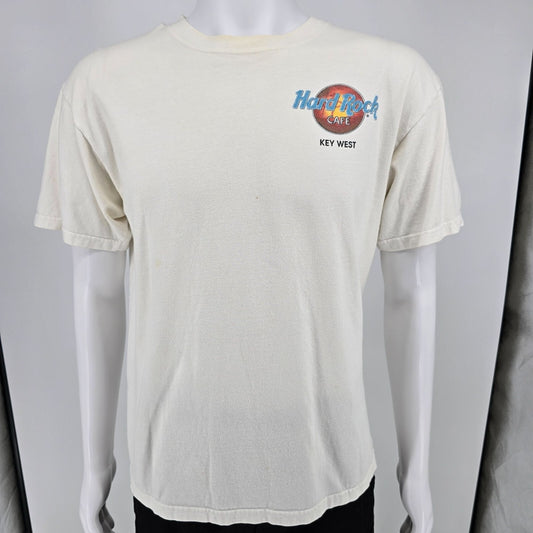 Vintage Y2K/Early 2000s Hard Rock Cafe Key West Parrot Heavy Tee T-Shirt (L)