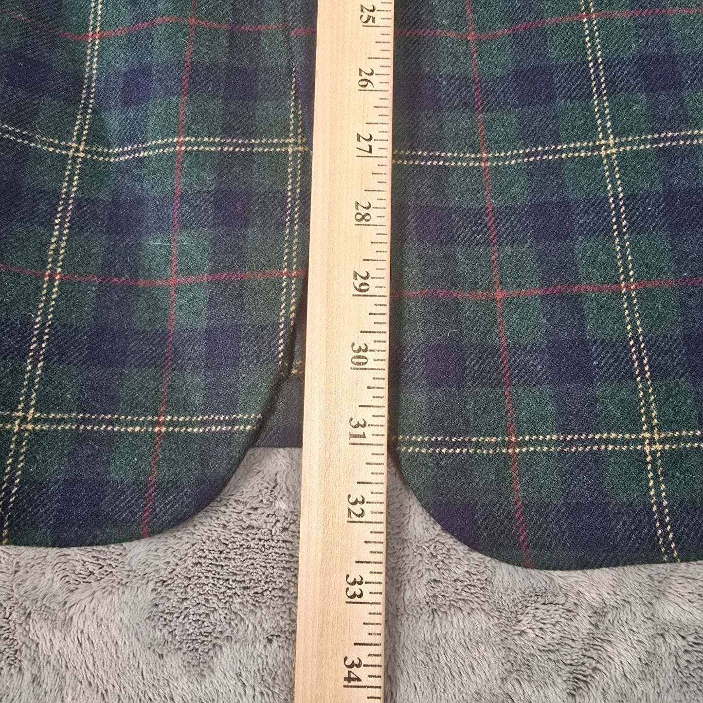 Vintage 1980s Bill Blass for PBM Tartan Wool Plaid Sport Coat (39R)