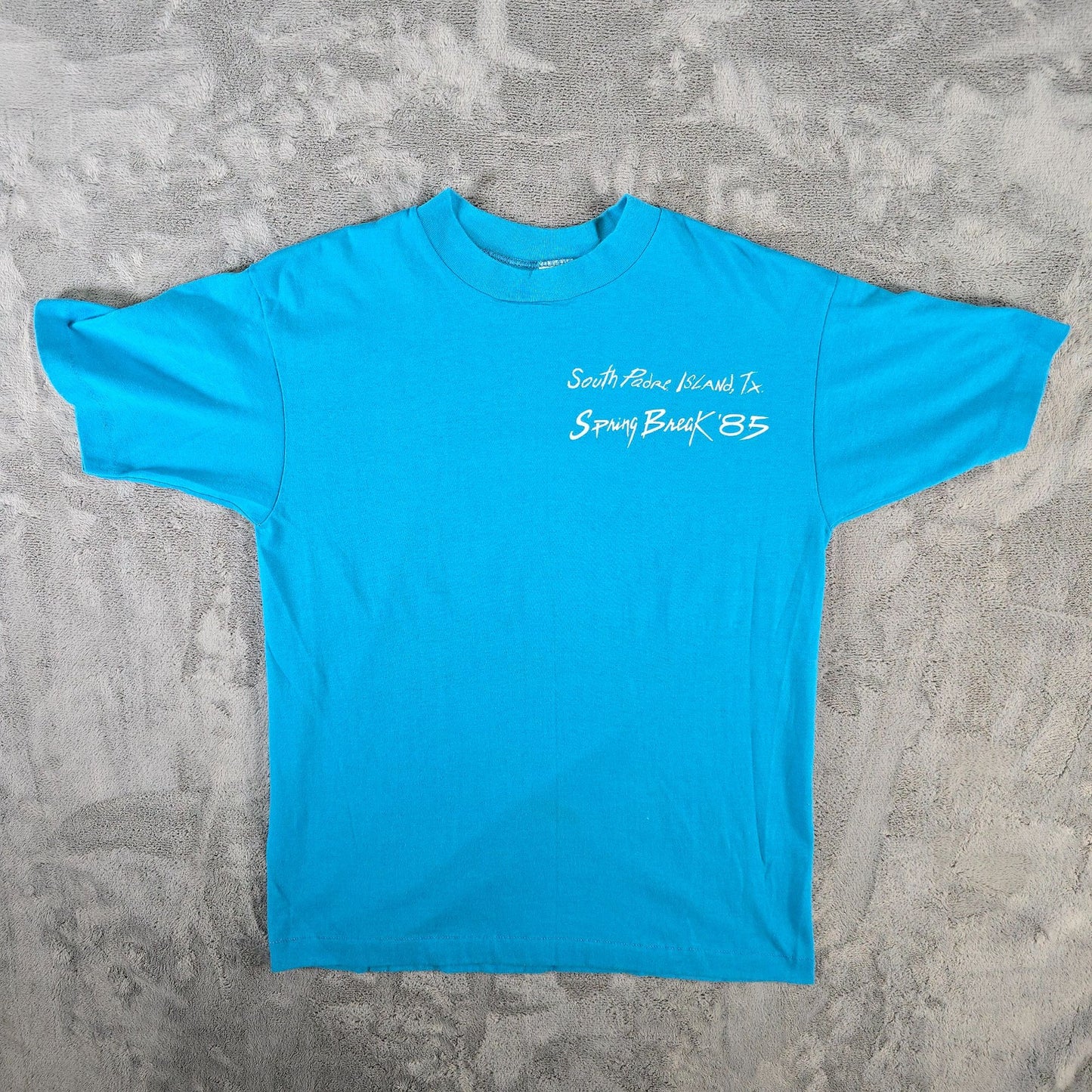 Vintage 1980s Heft-T South Padre Island Texas Spring Break '85 T-Shirt (M)