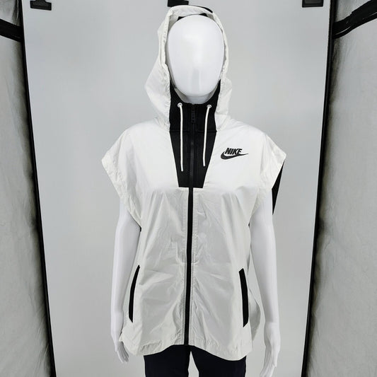 NWT Nike Women's White/Black Tech Hypermesh Vest  802549-100 (XL) -$134.95 Retai