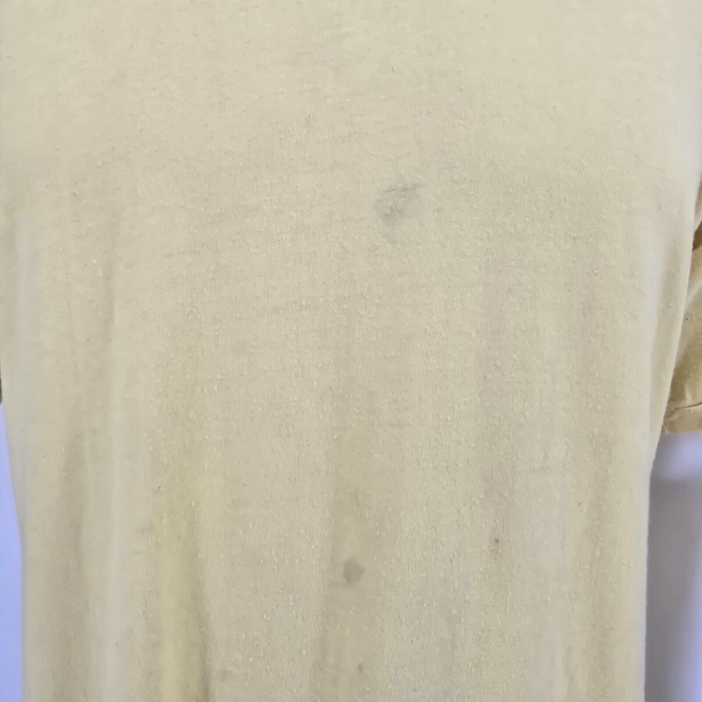 Rare Distressed Vintage 1970s JC Penney Blank Yellow Single Stitch T-Shirt (2XL)
