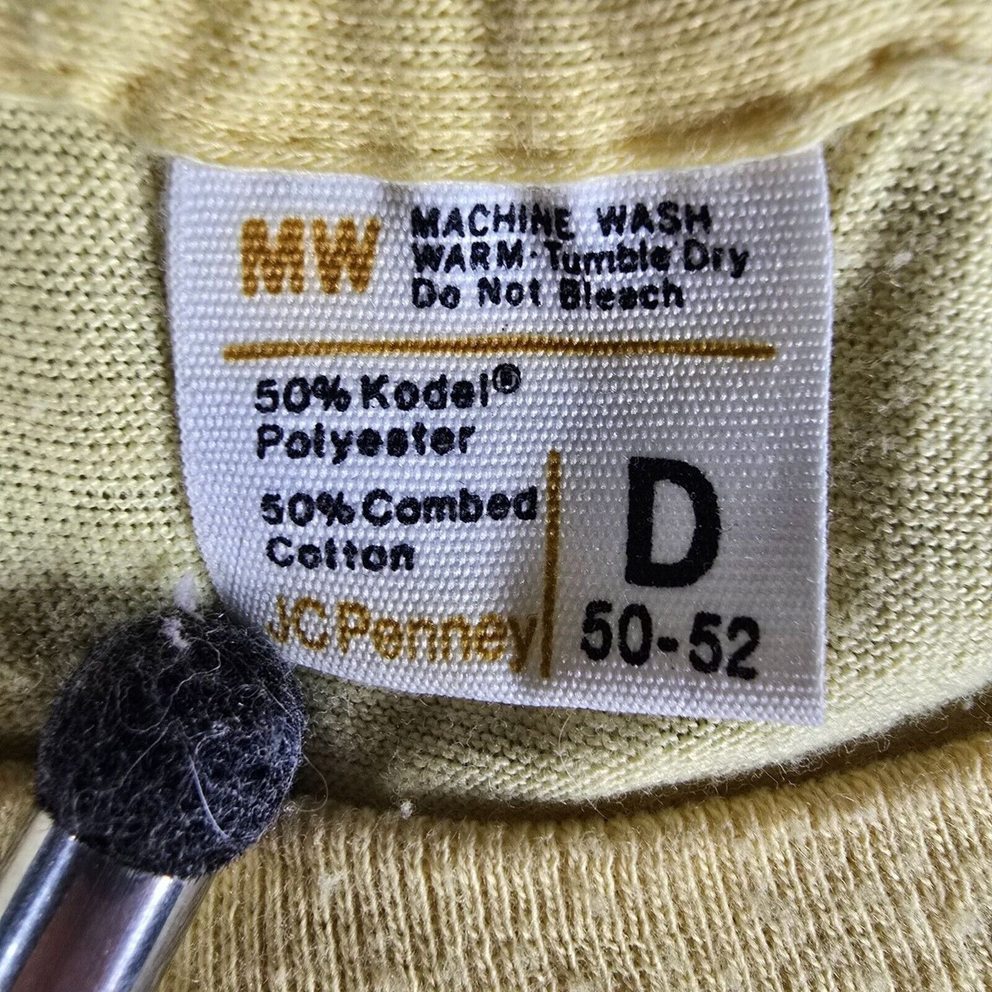 Rare Distressed Vintage 1970s JC Penney Blank Yellow Single Stitch T-Shirt (2XL)