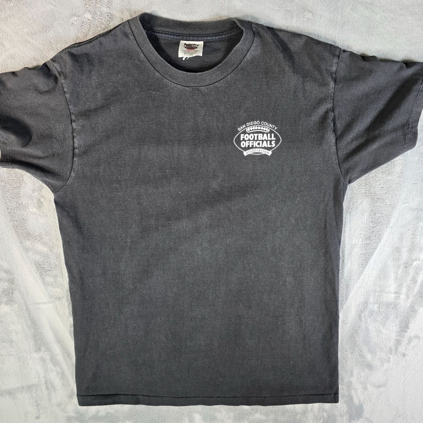 Vintage 1990s San Diego County Football Officials Association Black T-Shirt (L)