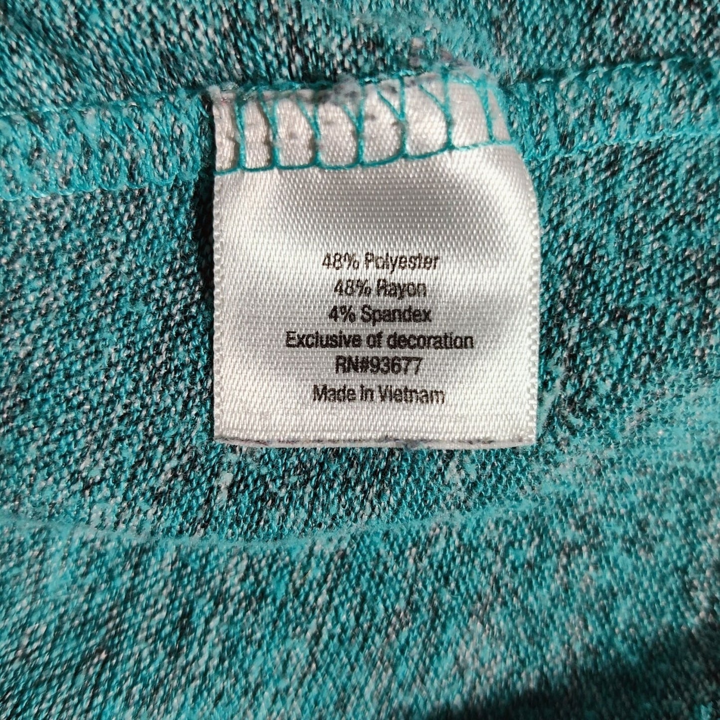 A.N.A A New Approach Womens Stretch Heathered Turquoise Short Sleeve Top (XS/S)
