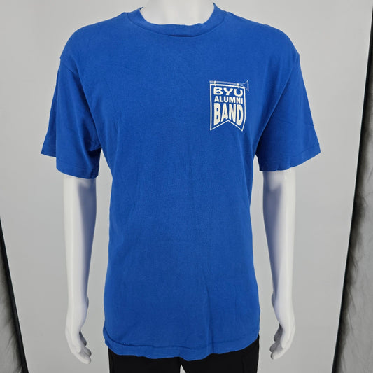 Vintage 1990s Brigham Young University BYU Alumni Band Single Stitch T-Shirt (L)