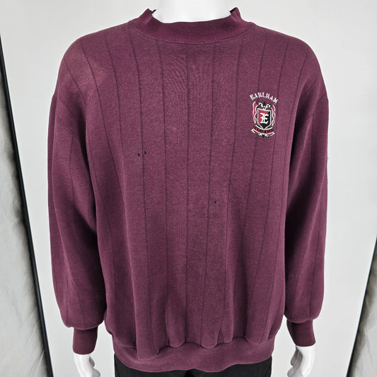 Vintage 1990s JanSport Made in USA "Earlham Classics" Burgundy Sweatshirt (XL)