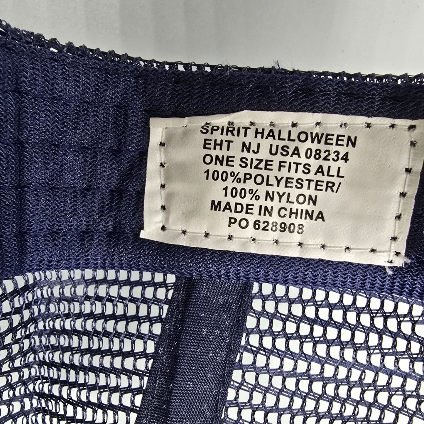 Spirit Halloween Jim's Oil Drilling Navy & White Mesh Back Patch Trucker Hat