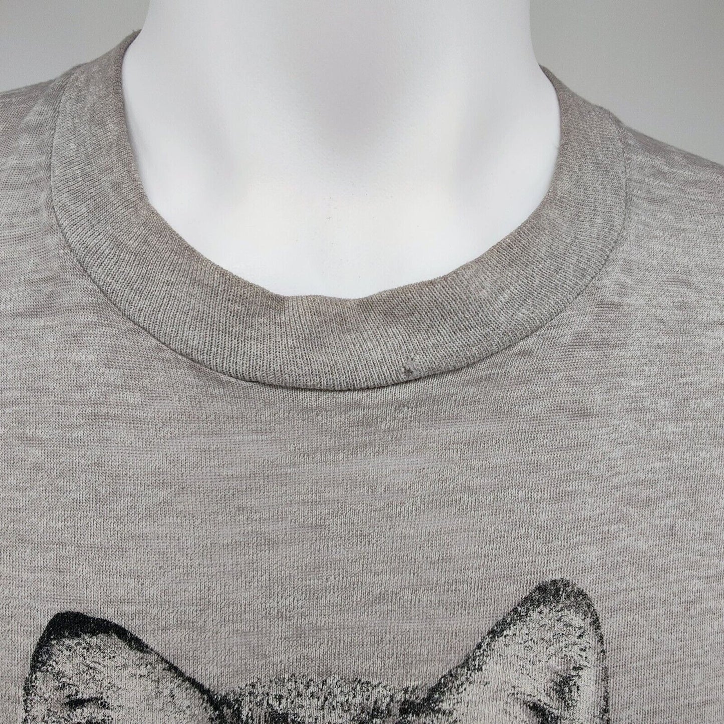 Vintage Single Stitch Timber Wolf Preservation Society Wolf Prints T-Shirt (M)