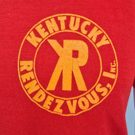 Vintage 1980s Screen Stars Kentucky Rendezvous New Jersey Chapter T-Shirt (M)