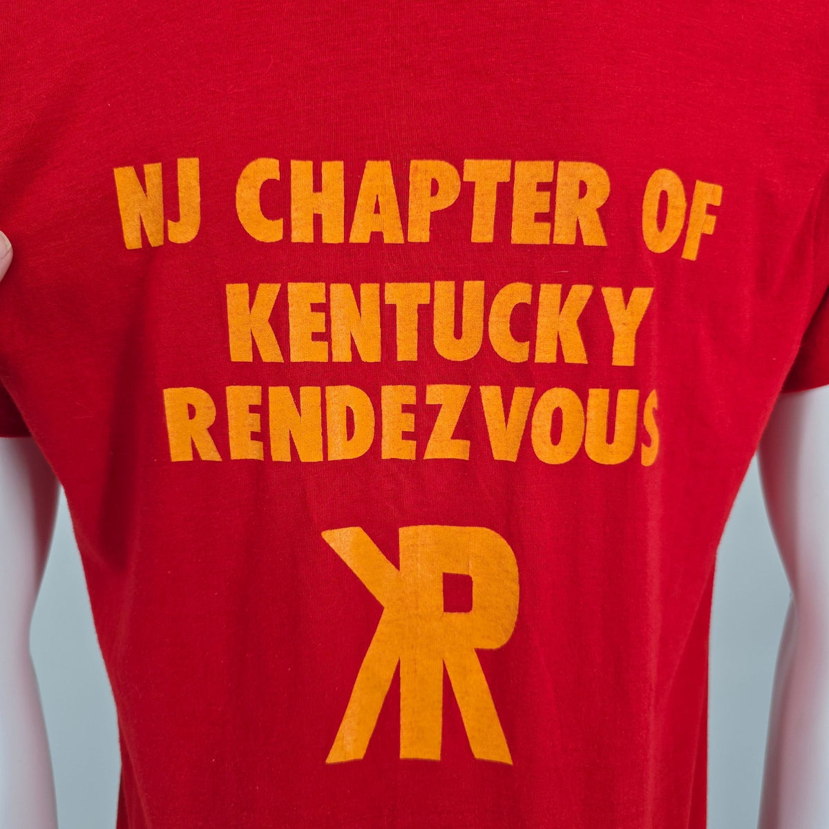 Vintage 1980s Screen Stars Kentucky Rendezvous New Jersey Chapter T-Shirt (M)