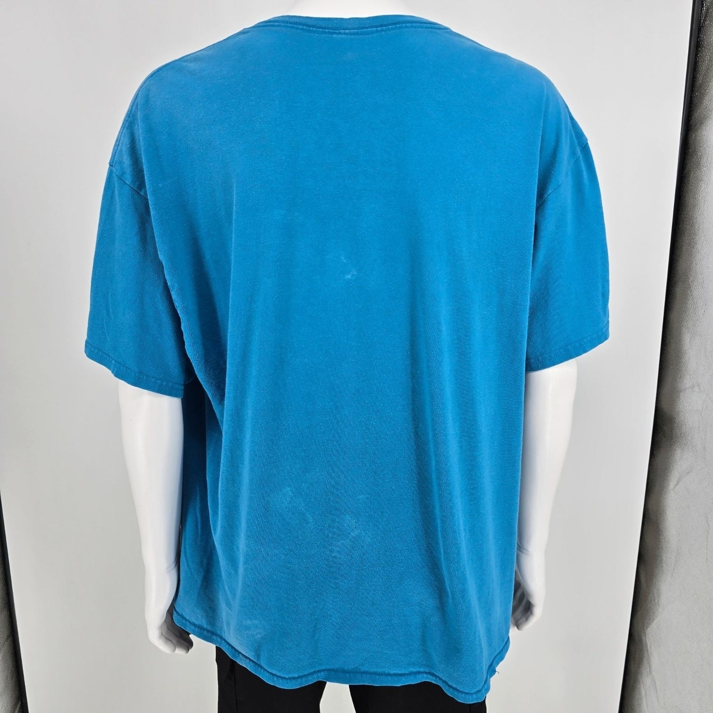 2010s Liquid Blue Grateful Dead Skeleton & Roses Faded Graphic T-Shirt (2XL)