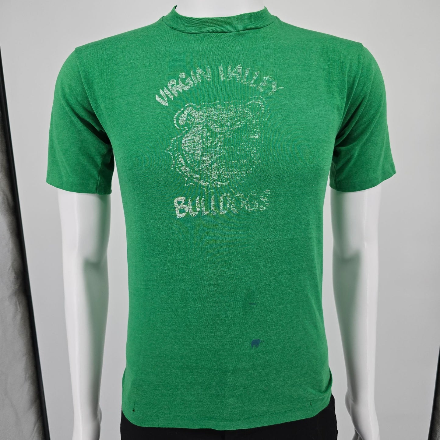 Distressed Vintage 1980s Virgin Valley Bulldogs Mesquite Nevada T-Shirt (S)