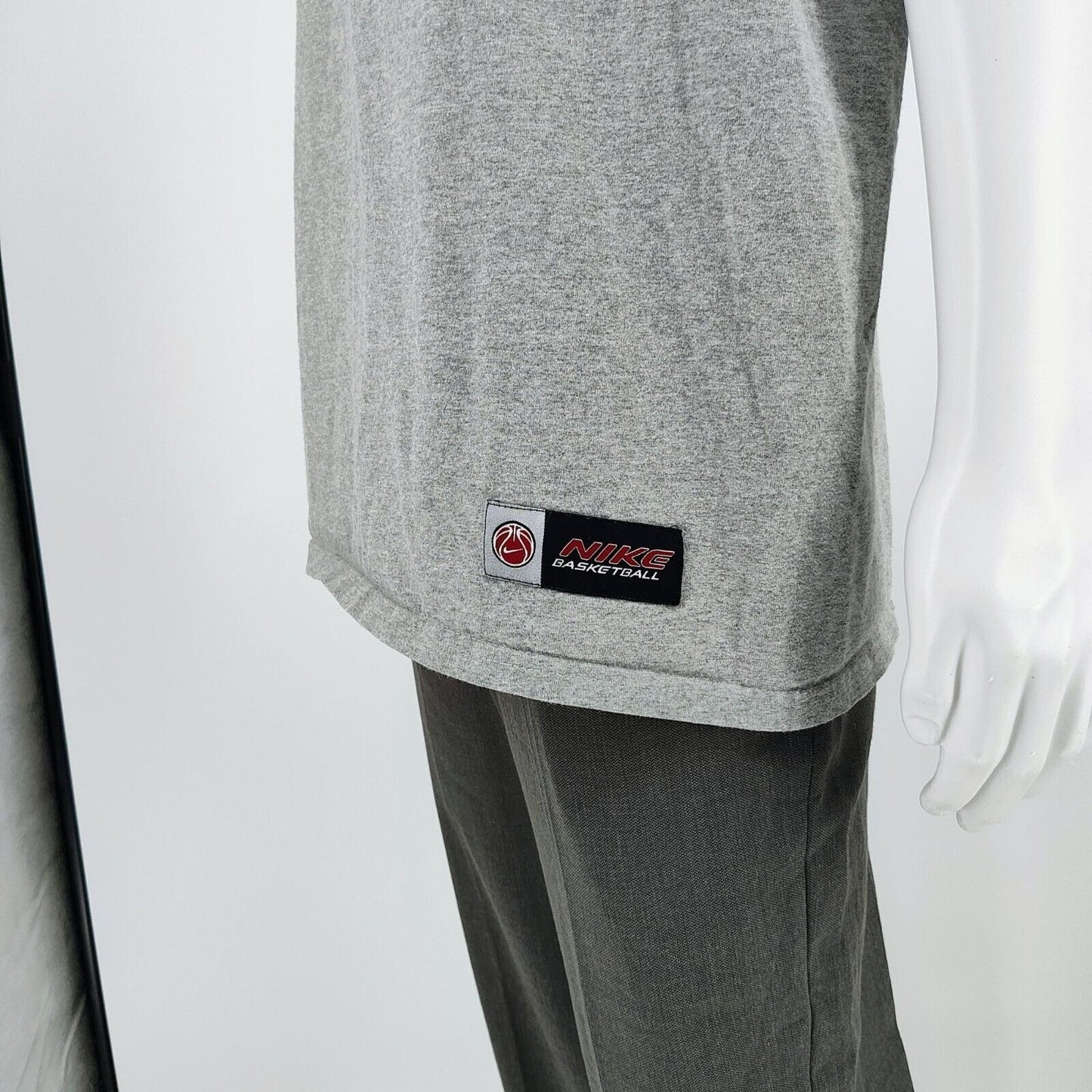 Vintage  Made in USA Nike Basketball Gray Sleeveless Tank (Large)