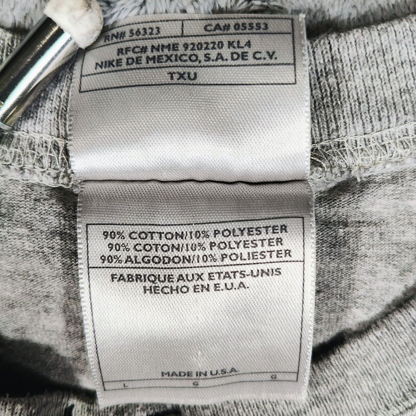 Vintage  Made in USA Nike Basketball Gray Sleeveless Tank (Large)