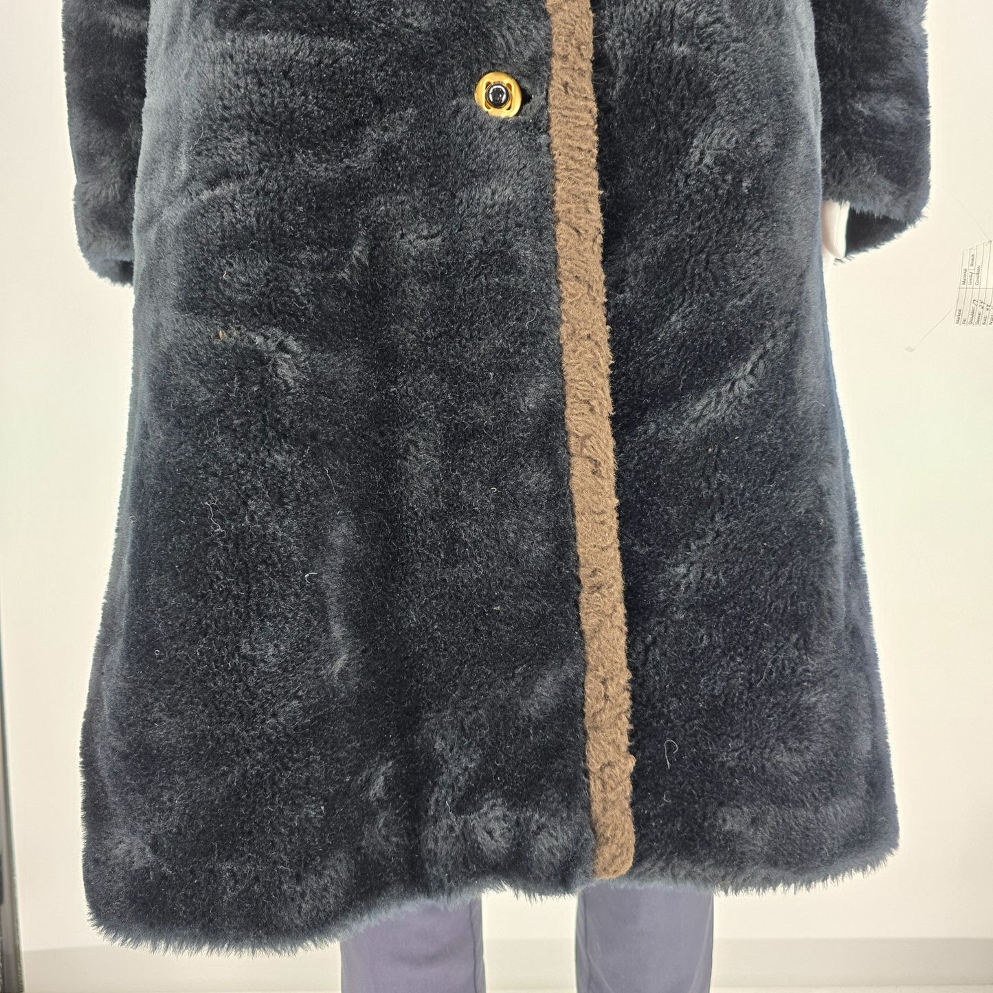 Vintage 1960s/1970s Fingerhut Fashions Orlon Acrylic Faux Fur Mod Coat (XL)