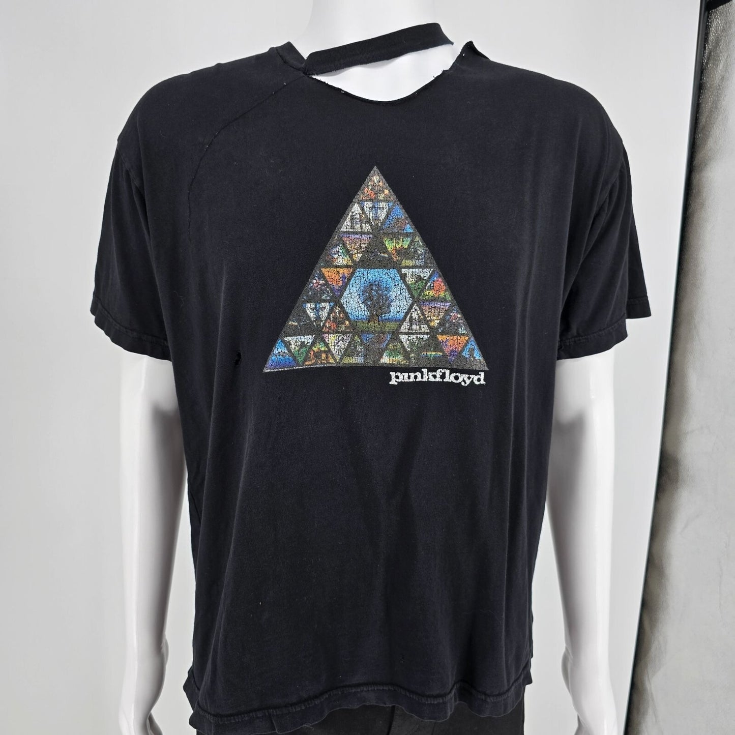 Thrashed 2000s Chaser Pink Floyd Made in USA Prism Graphic Band T-Shirt (XL)