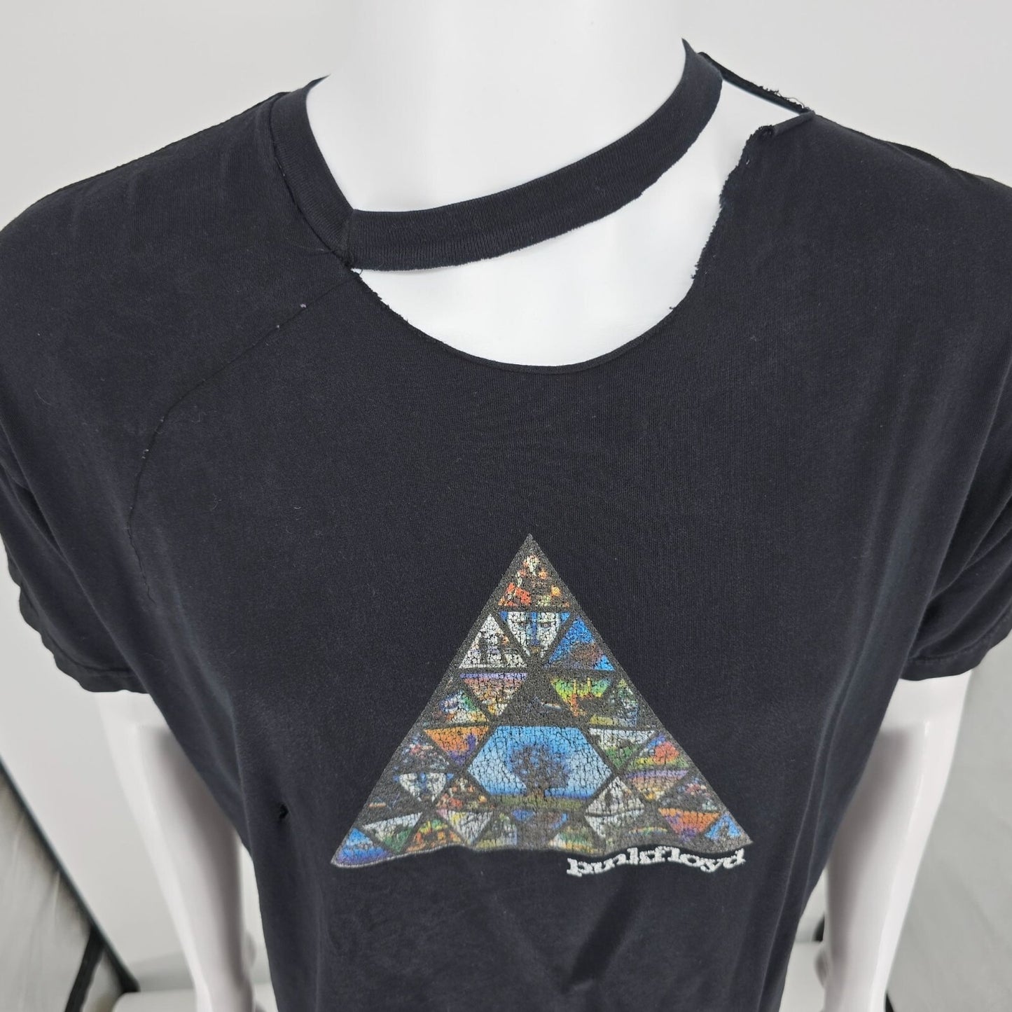 Thrashed 2000s Chaser Pink Floyd Made in USA Prism Graphic Band T-Shirt (XL)