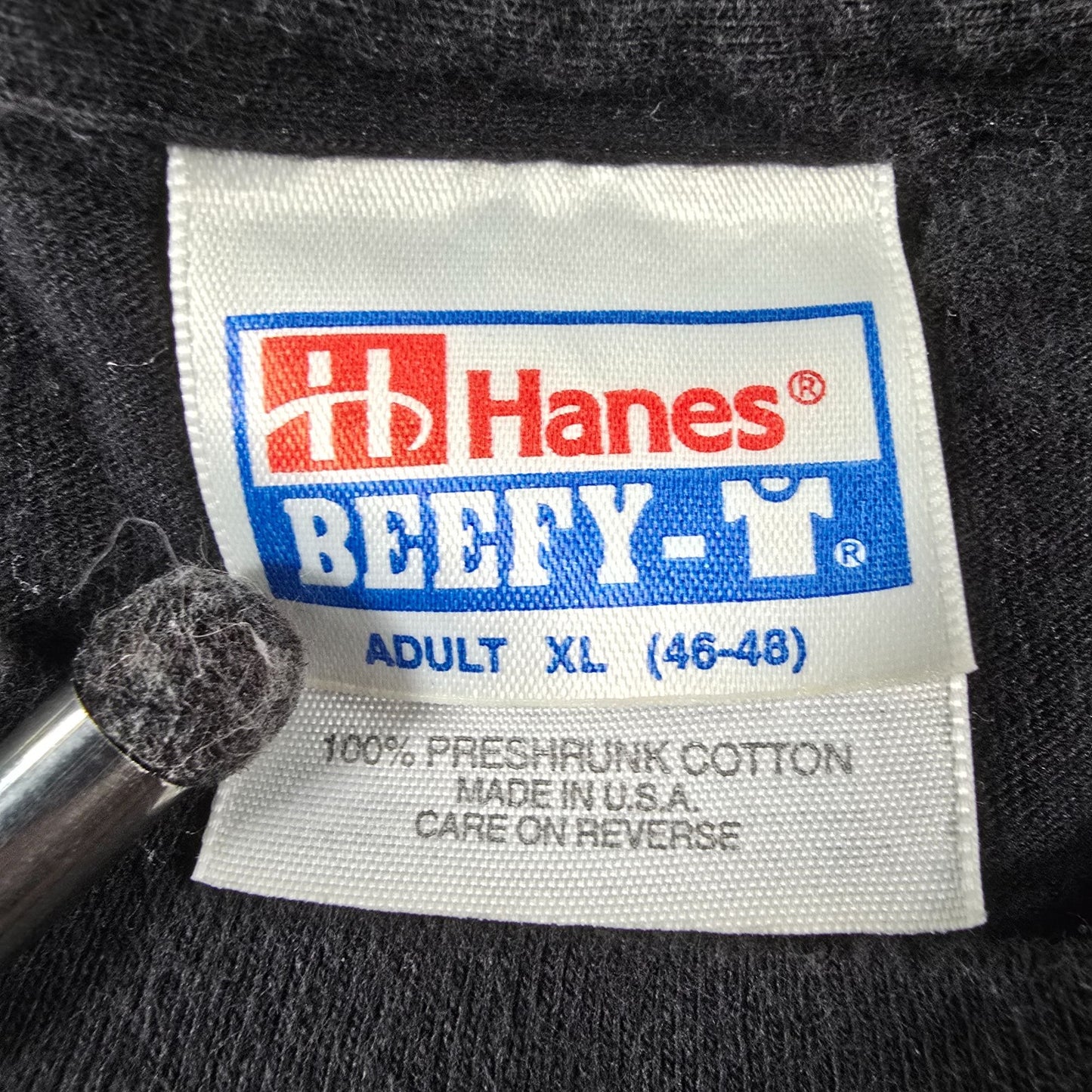 Vintage 1990s Hanes Beefy-T Black Be Inc. BeOS/BeBox Techware T-Shirt (L/XL)