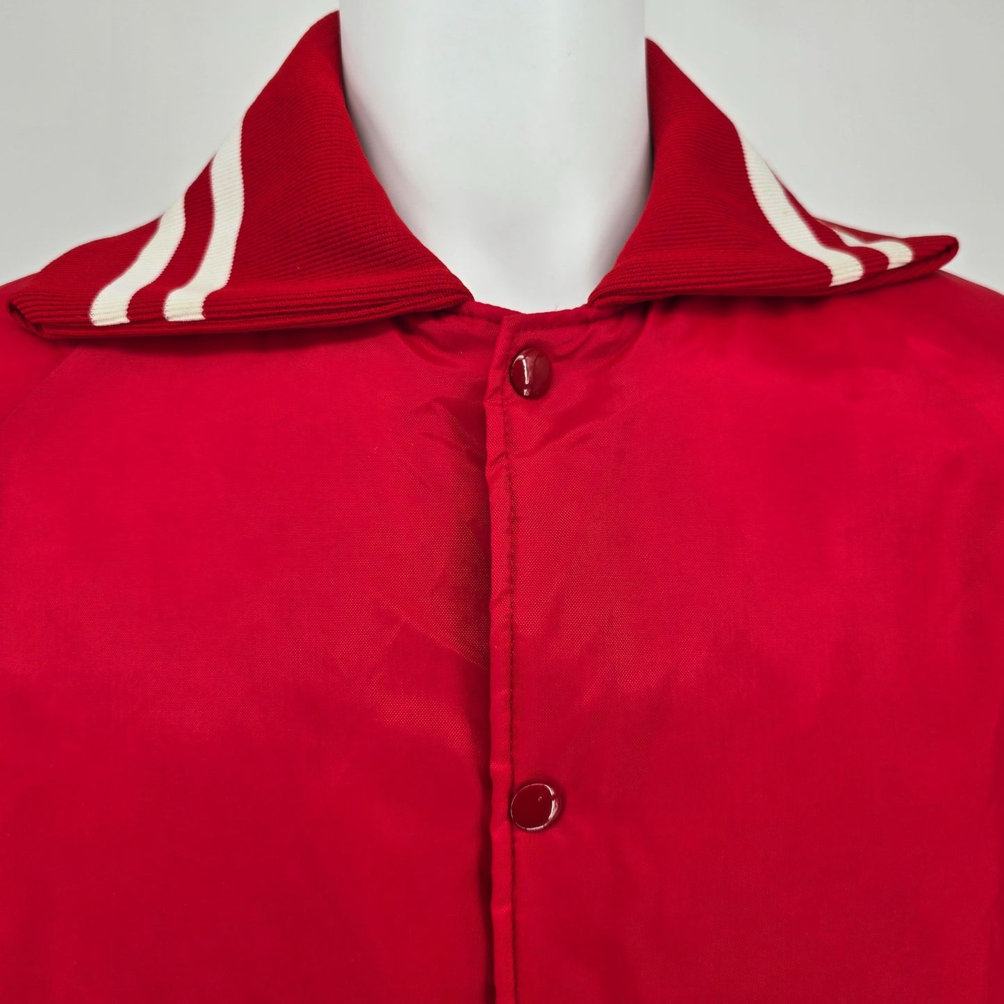 Vintage 1970s Gus Doerner Sports South Knox Spartans Satin Bomber Jacket (XL)