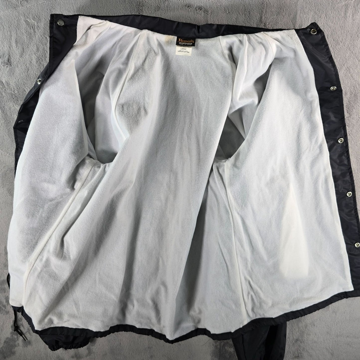 Vintage 1990s Nemesis Chicago Local 134 I.B.E.W. Union Steward Coach Jacket (L)