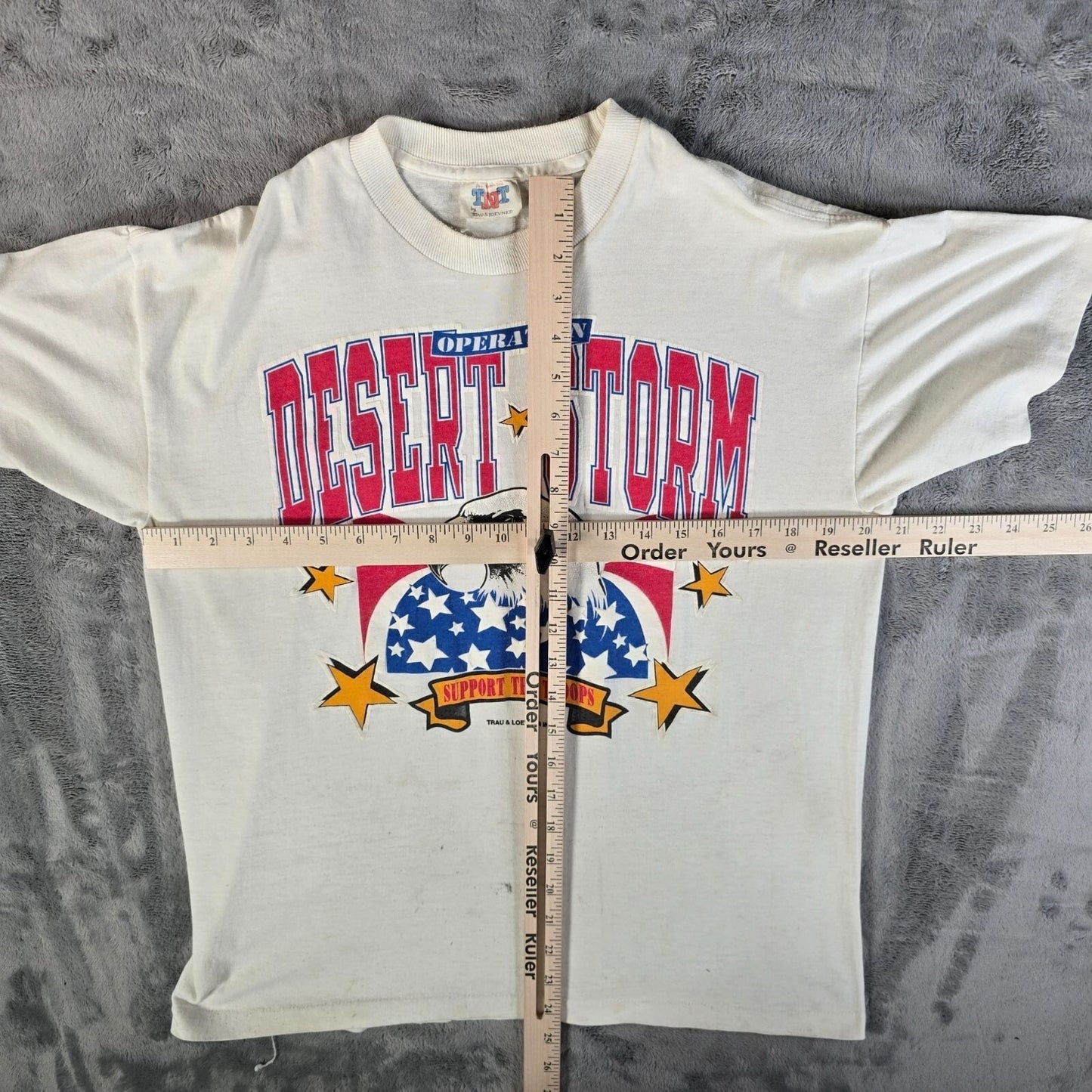 Distressed Vintage 1990s Trau & Loevner Operation Desert Storm T-Shirt (M/L)