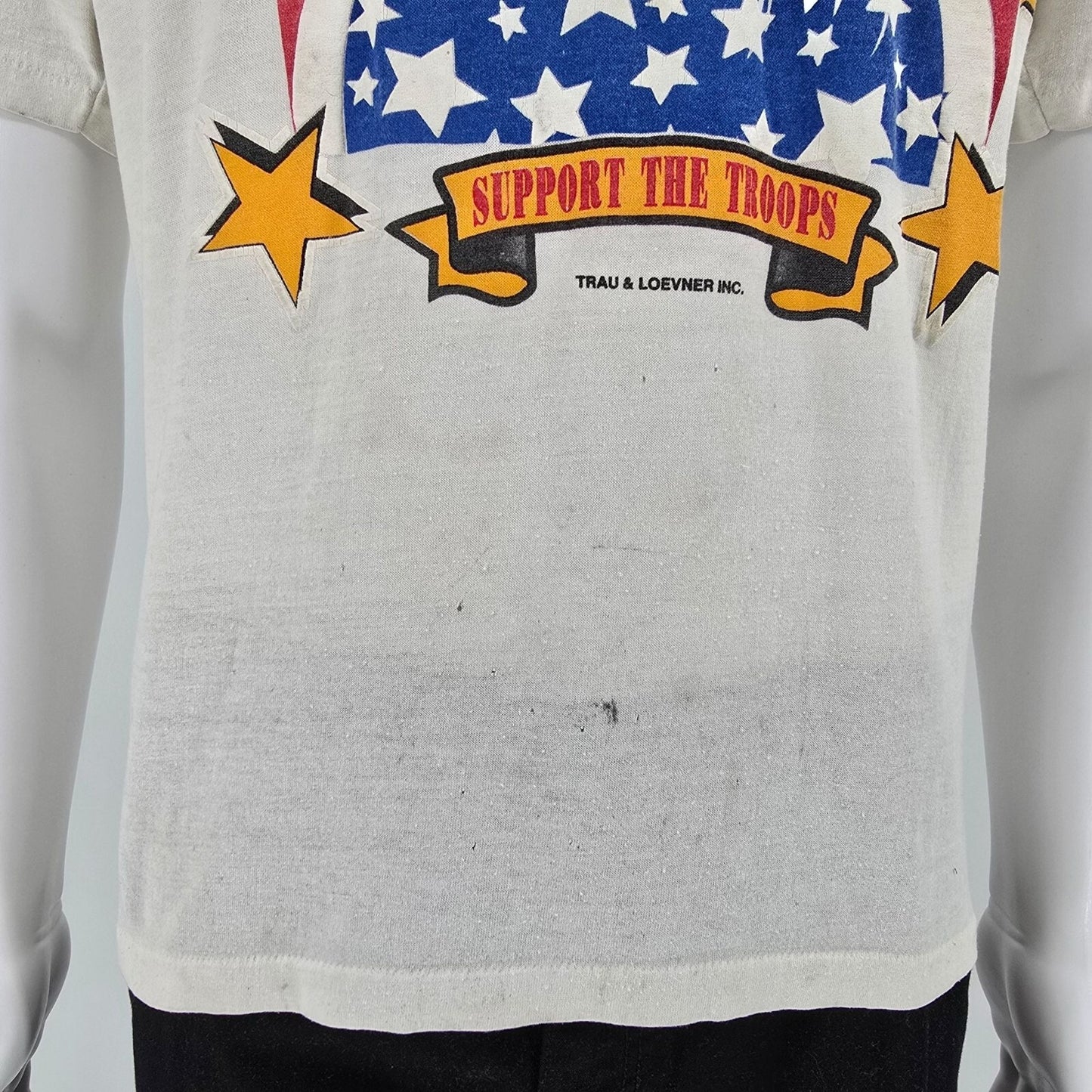 Distressed Vintage 1990s Trau & Loevner Operation Desert Storm T-Shirt (M/L)
