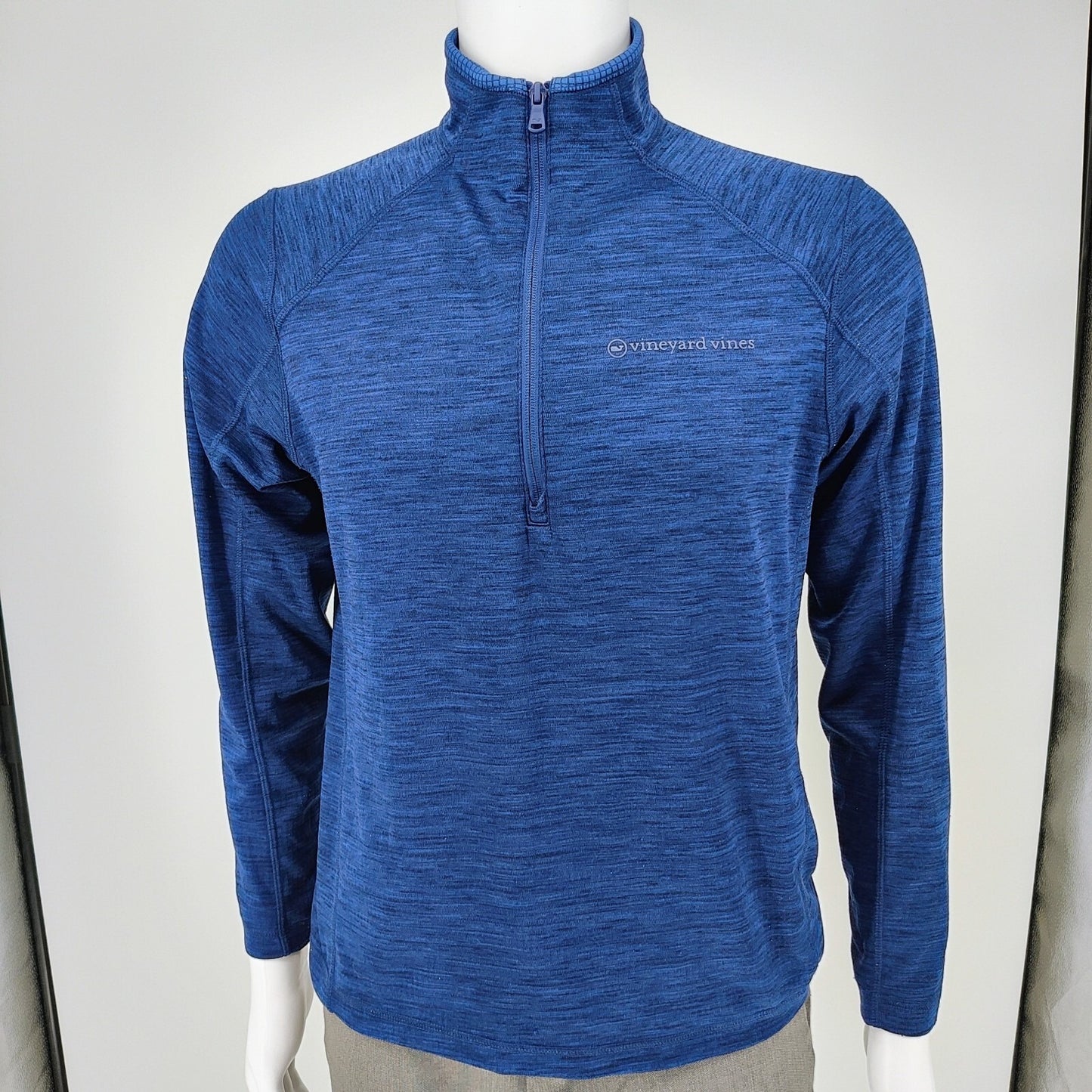 Vineyard Vines Sankaty Performance Nautical Navy Quarter Zip Jacket (Small)