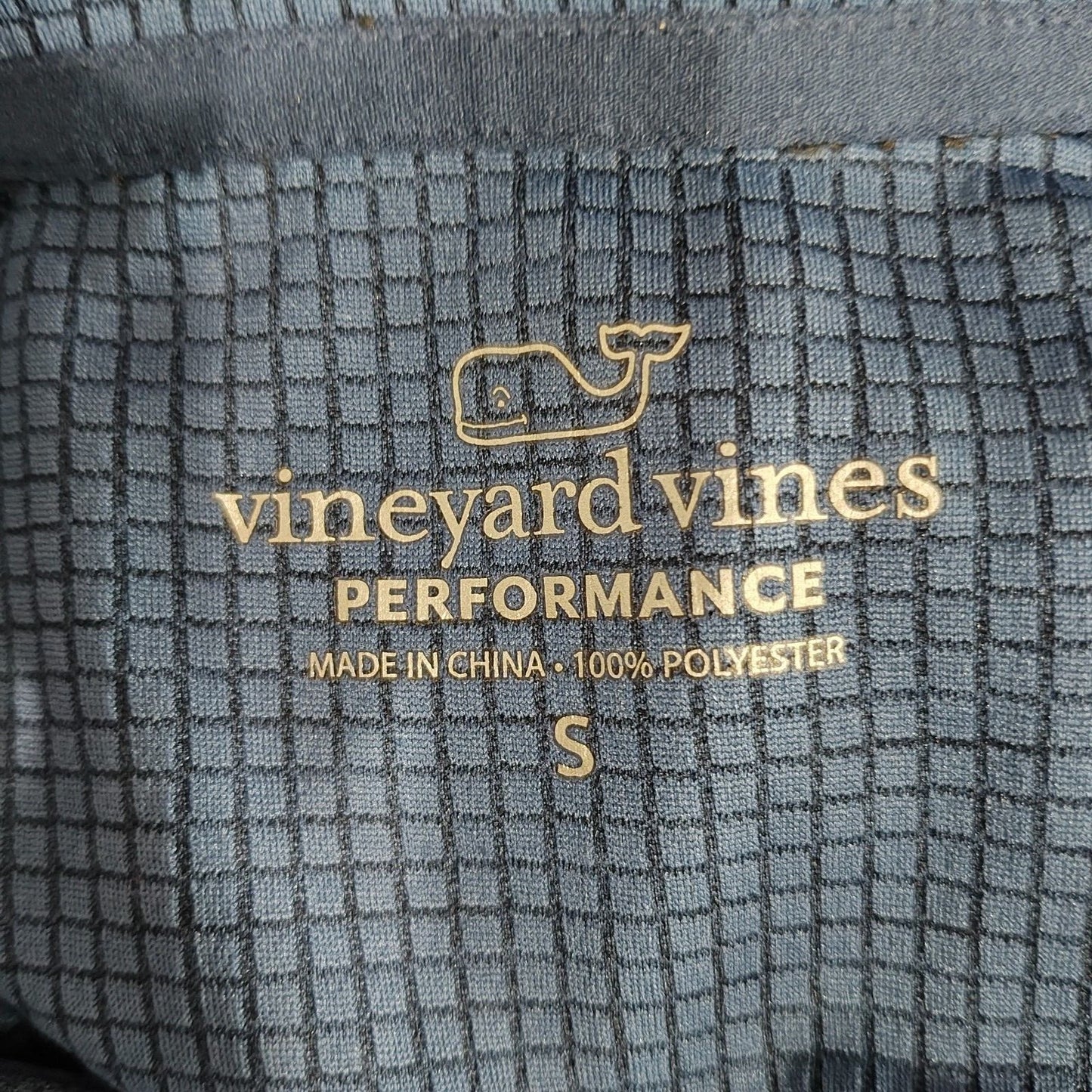 Vineyard Vines Sankaty Performance Nautical Navy Quarter Zip Jacket (Small)