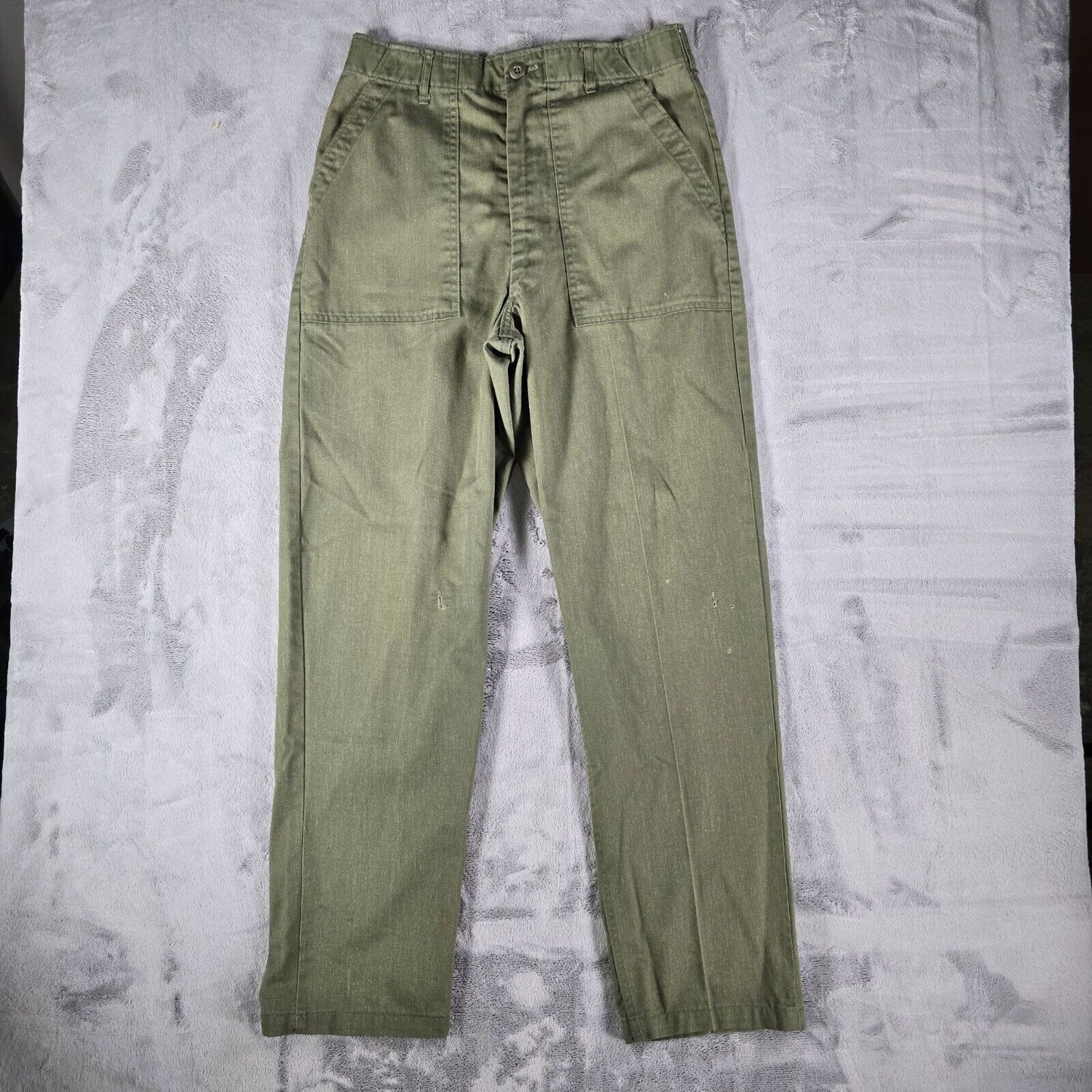 Vintage 1970s U.S Army Green OG-506 Utility Durable Press Trousers (32x32)