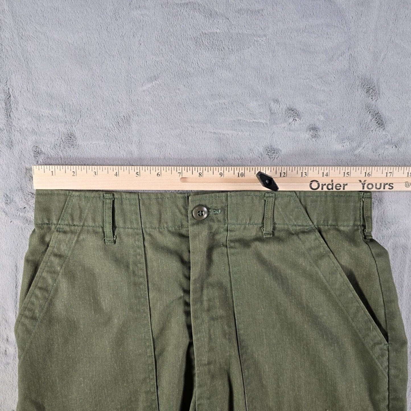 Vintage 1970s U.S Army Green OG-506 Utility Durable Press Trousers (32x32)