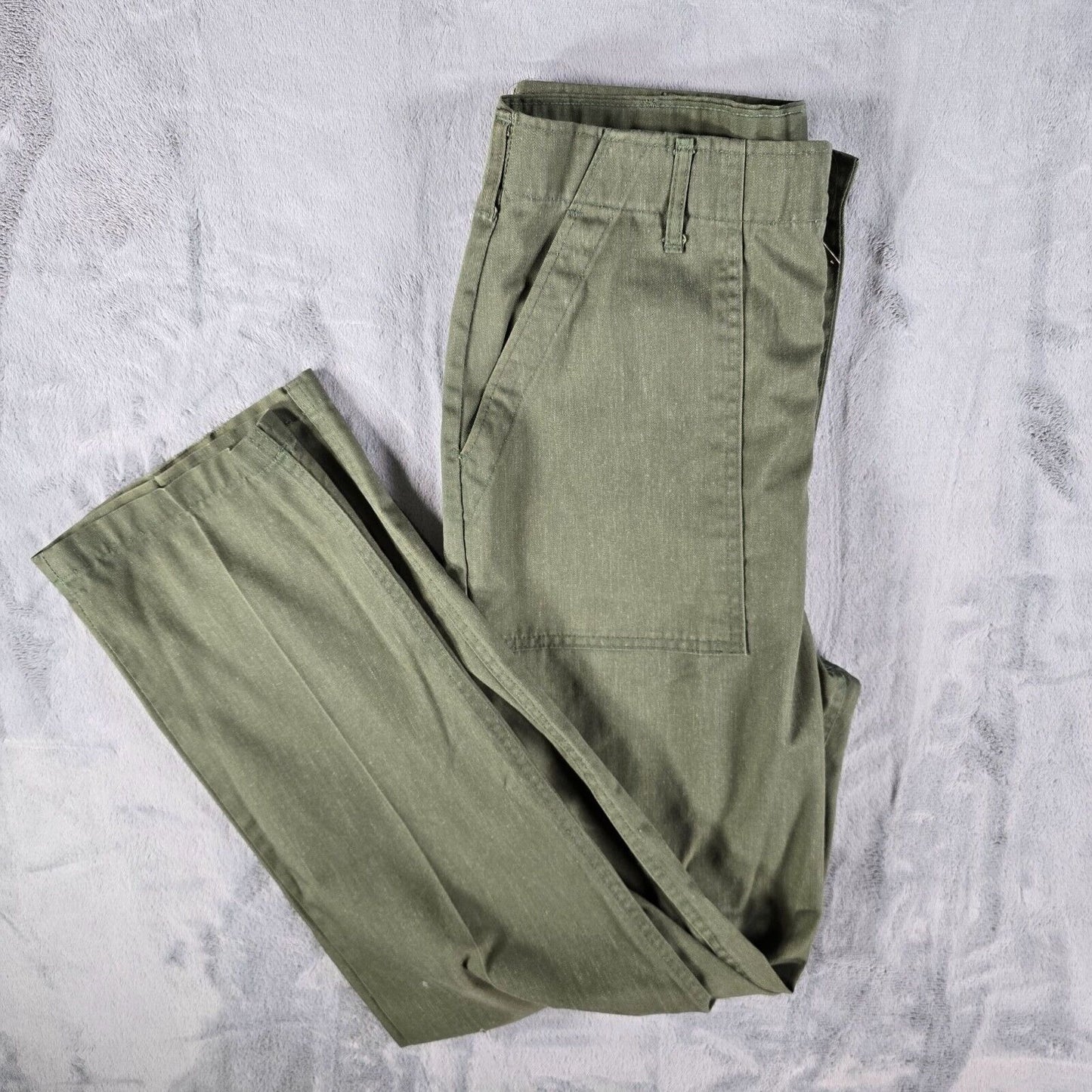 Vintage 1970s U.S Army Green OG-506 Utility Durable Press Trousers (32x32)