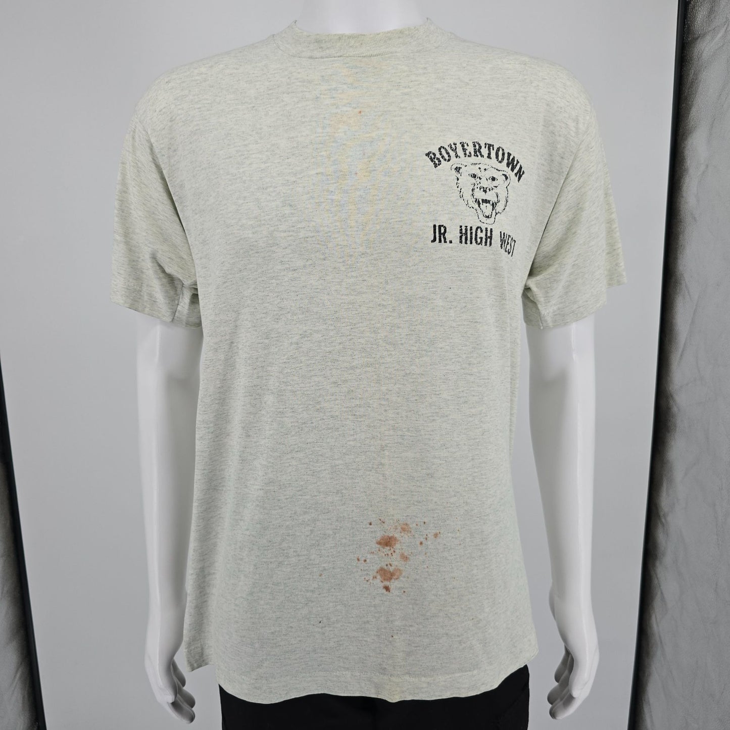 Distressed Vintage 1990s Pennsylvania Boyertown Jr. High West Bears T-Shirt (L)