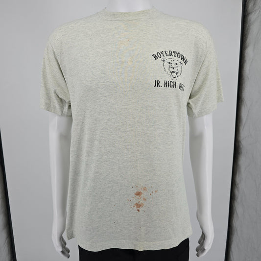 Distressed Vintage 1990s Pennsylvania Boyertown Jr. High West Bears T-Shirt (L)