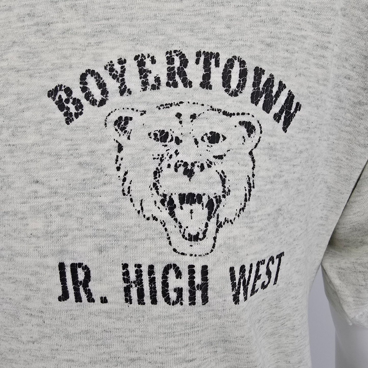 Distressed Vintage 1990s Pennsylvania Boyertown Jr. High West Bears T-Shirt (L)