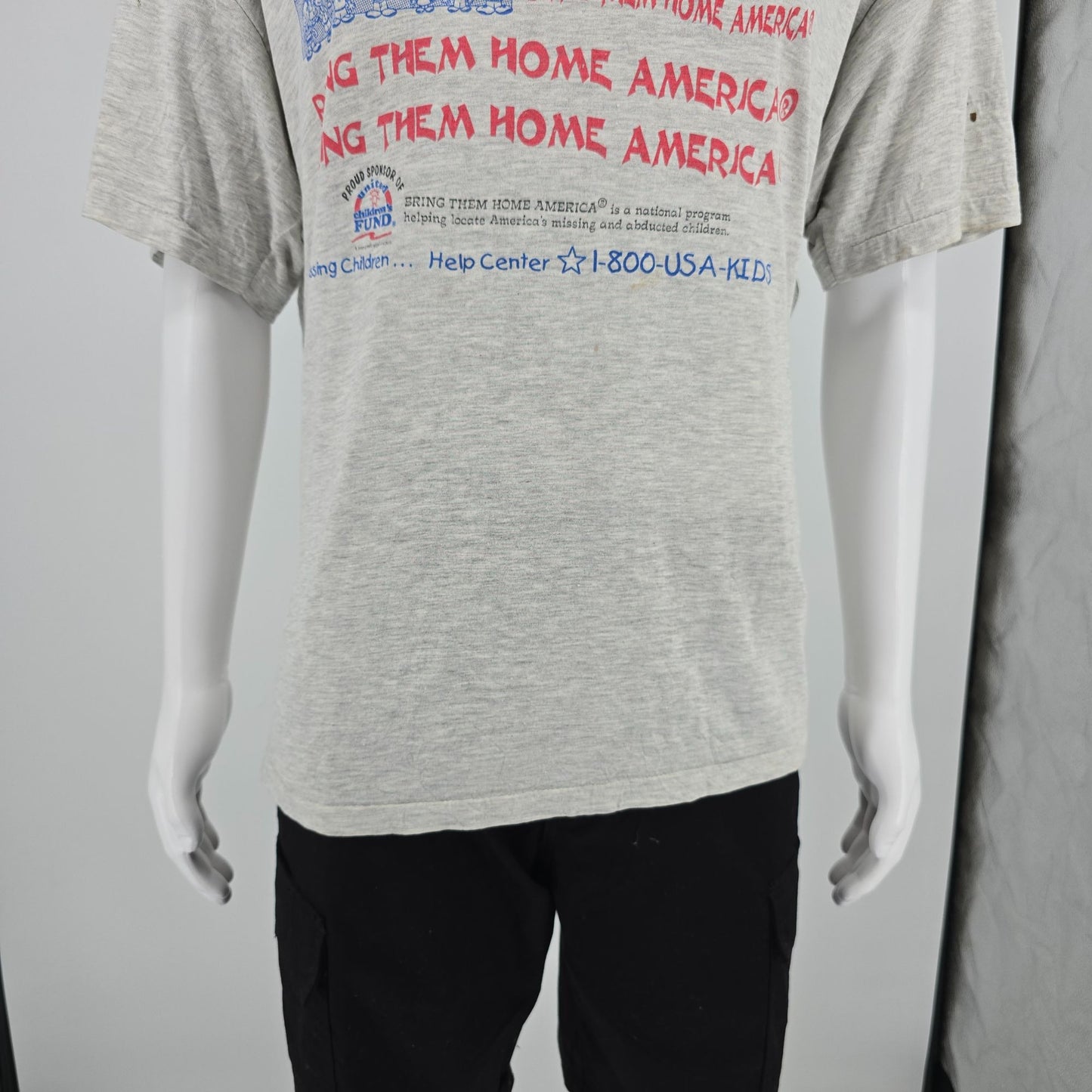 Distressed Vintage 1990s Caribbean Dream "Bring Them Home America" T-Shirt (XL)