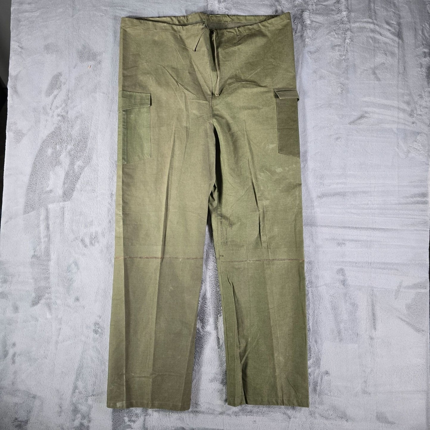 RARE Vintage 1960s U.S. Army Vietnam War DIY Class 3 Waterproof Wet Bag Pants -40x29