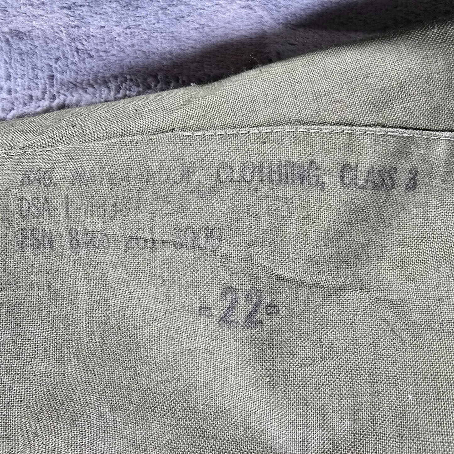 RARE Vintage 1960s U.S. Army Vietnam War DIY Class 3 Waterproof Wet Bag Pants -40x29